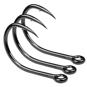 Hameçon en acier à haute teneur en carbone WEIHE 3/0 # -11/0 #   Hameçons de pêche en mer pour la basse et le mandarin, hameçons pour esturgeons, hameçons simples et aiguisés - Product Image 5