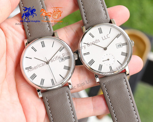 Longnes Bracelet en Cuir de Haute Qualité 40mm Minimaliste Fin avec Logo Personnalisé Design Simple pour Hommes et Femmes Longinesing - Product Image 3