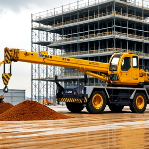 Mini grue télescopique tout-terrain mobile pour sites étroits, capacité de 10 tonnes, rt10 - Product Image 4