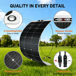 Panneau Solaire Monocristallin Ultra-Fin et Flexible 100W pour une Efficacité de 23% Léger et Étanche pour Bateau et Fourgon APH-P92 Ultra-Fin - Product Image 6