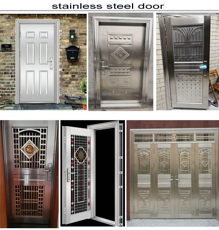 2022 year Fast Delivery Apartment Main Gate Design Service 304 Stainless Steel Security Door