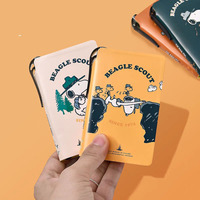 Cuaderno de Bolsillo Snoopy con Bolígrafo, Mini Diario de Dibujos Animados, Libreta Pequeña y Portátil para Estudiantes, Regalo