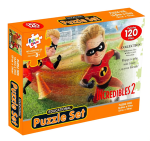 Divertido juego de rompecabezas de 120 piezas, juguete educativo de Los Increíbles 2 para niños mayores de 3 años - Product Image 1