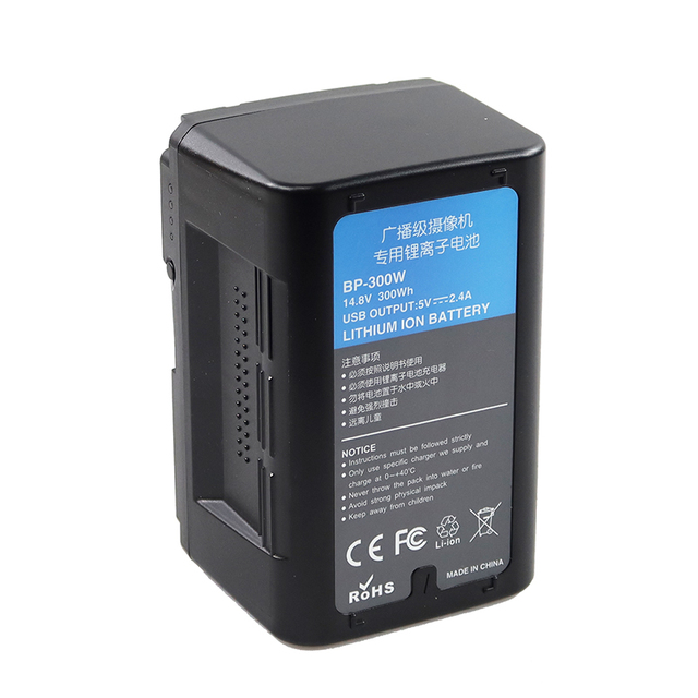 14.4 V 21000mAh Rechargeable  BP-300W BP-190WS BP-95WS 300Wh V Mount V Lock Battery for Broadcast Video Camera