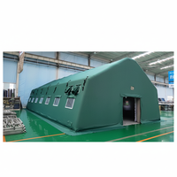 Abri modulaire à dépliage rapide, imperméable, portable, bâtiment temporaire, tente extérieure double couche haute pression pour toutes les saisons, sécurisée