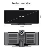 Pantalla Portátil CarPlay de 10.26 Pulgadas con Navegación MP5 Integrada en el Vehículo, Cámara de Visión Trasera para Reproductor de Audio