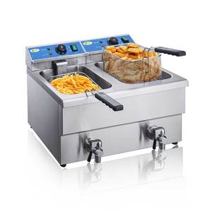 Friggitrice Elettrica Multifunzione per Pollo Fritto e Snack, Commerciale da Banco, Doppio Cilindro, Doppio Schermo, Grande Capacità - Product Image 6