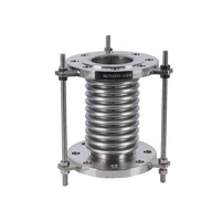 Compensateur de soufflet en acier inoxydable DN25-DN3000 Joint d'expansion métallique ou métallique avec bride de tiges de cravate