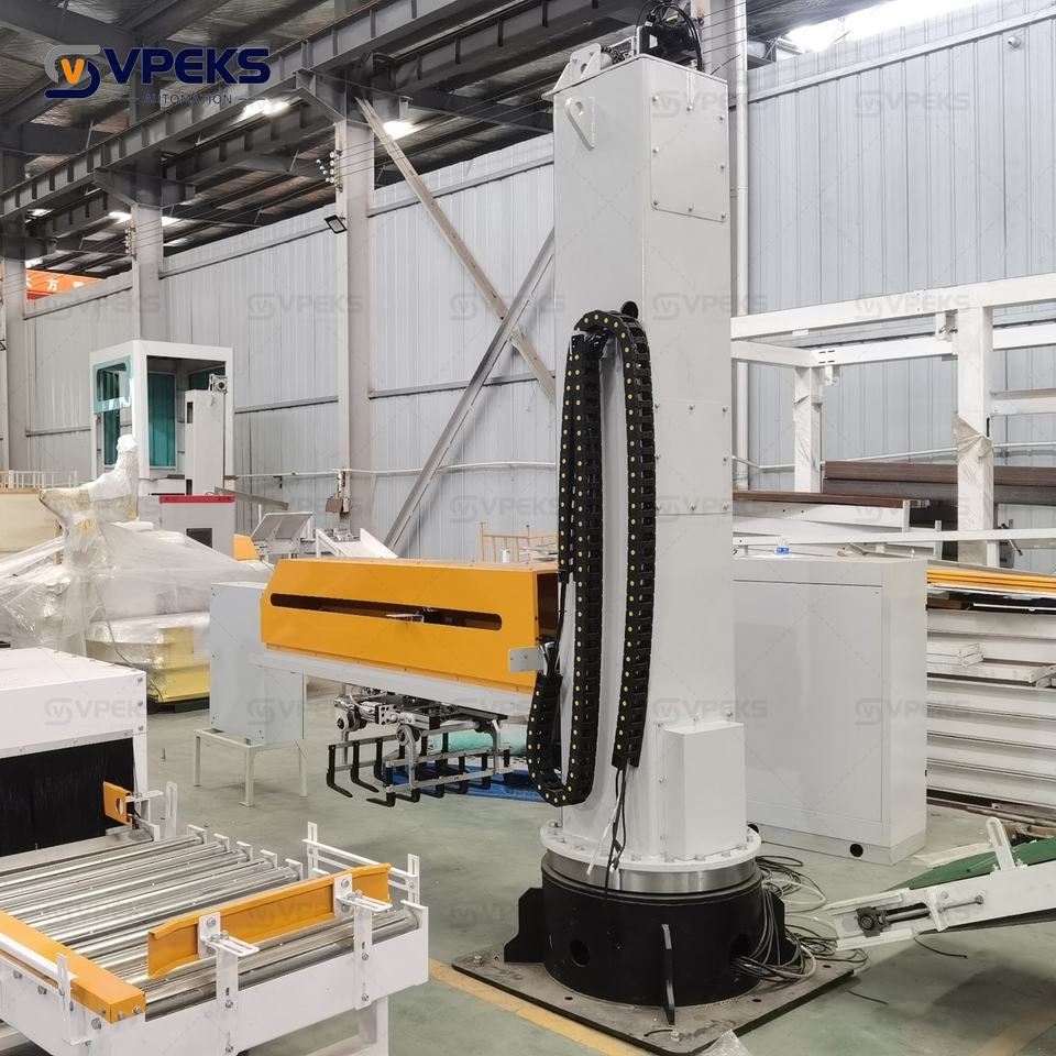 Single Column Automatic Vertical Robot Arm Stacking Palletizer Machine ...