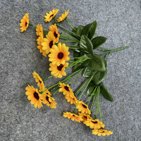Sunflowers buket bunga matahari buatan untuk ruang dekorasi pernikahan bunga sutra untuk penataan bunga