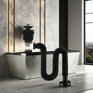 Cubierta de desagüe de fregadero ABS de acero inoxidable al por mayor, escurridor de lavabo Vertical <span class=keywords><strong>Horizontal</strong></span> duradero, accesorios de baño, reparación de inodoros - Product Image 3