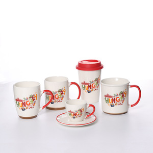 Ensemble de tasses en céramique Rome avec motif Colisée, tasses à café, soucoupes et assiette, souvenir de voyage, cadeau - Product Image 4