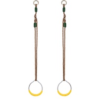 Anneaux colorés pour gymnastique, balançoire suspendue, anneaux de barres de gymnastique, anneaux d'escalade pour enfants, jeux d'extérieur dans la cour