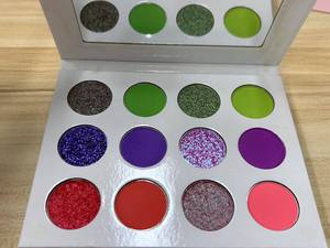 Palette d'ombres à paupières pressées monochromes multi-chromées OEM 15 couleurs casseroles pour peau foncée lumineuse pour palette d'ombres à paupières bricolage - Product Image 3