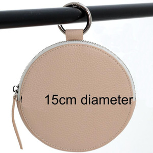 <b>Round</b> leather mask storage bag, portable coin purse zippered bag, mask clip, mask <b>box</b> - Product Image 5