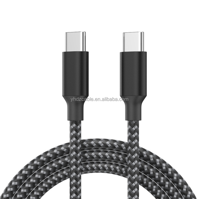 USB C to USB C Cable 1M 2M 3M 60W Type C Nylon Braided Charger Cord Fast Charging for iPhone 17 16 15 iPad MacBook CarPlay