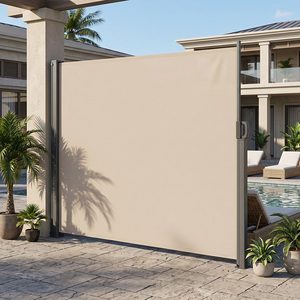 Auvent rétractable d'extérieur Uplion Parasol de terrasse en polyester imperméable pour le jardin - Product Image 1