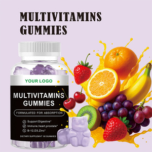 Gummies multivitaminées OEM/ODM pour femmes avec vitamine D3, zinc, oméga 3, densité osseuse améliorée, 60 unités par flacon pour adultes - Product Image 1