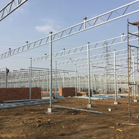 Vente directe en usine Grande serre de jardin avec cadre en aluminium et toit en polycarbonate pour la culture de légumes