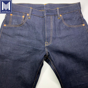 <span class=keywords><strong>Jeans</strong></span> Grezzi da Uomo in Denim di Cotone Giapponese Selvedge di Alta Qualità, Traspiranti, a Vita Media, Colore Indaco, Disponibili in Piccole Quantità OEM, Prezzo all'Ingrosso - Product Image 4