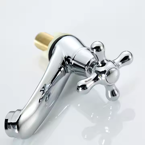 ก๊อกน้ำห้องน้ำแบบติดตั้งบนอ่างล้างหน้า ชุบโครเมียม แบบรูเดียว วาล์วเซรามิกทันสมัย แบบไม่ต้องสัมผัส น้ำเย็น พร้อมหัวก๊อกแบบดึงแบน - Product Image 4