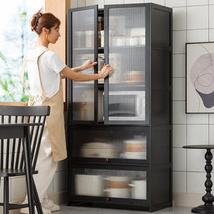 ชั้นวางไมโครเวฟไม้ 5 ชั้น ชั้นวางของในครัวโครงโลหะ สำหรับใช้ในบ้าน - Product Image 5