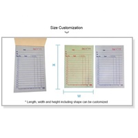Carnet de reçus professionnel sur mesure pour usine, livraison et facturation, en papier autocopiant, avec impression personnalisée