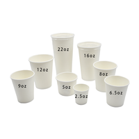 Gobelets en papier personnalisables en gros à simple paroi – Retour à l'école, diverses tailles, sans BPA, jetables pour bureaux et restaurants