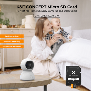K & <span class=keywords><strong>F</strong></span> Concept 64G Thẻ SD U3/V30/A1 Kèm Bộ Chuyển Đổi Thẻ Nhớ Thích Hợp Cho Camera Giám Sát Gia Đình Máy Ghi Âm Lái Xe Thẻ Nhớ - Product Image 2