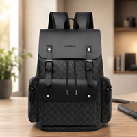 Fournisseur en gros de sacs à dos monogrammés pour femmes, sac à dos en cuir PU personnalisé avec sangle à boucle, faible MOQ 20 pour les fournitures d'entreprise