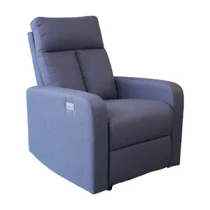 Pemasok furnitur kursi sofa santai dengan kursi malas elektrik kursi malas kain sofa berlengan