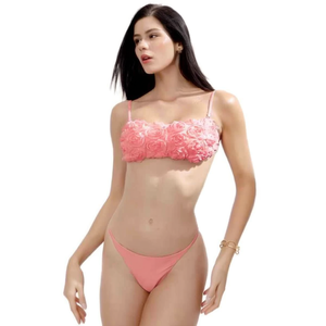 Costume da bagno intero HJD Plus Size modellante con controllo pancia, tinta unita, in Spandex Poliestere BZ77311 - Product Image 1