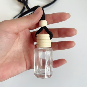 6Ml 10Ml 12Ml Treo Làm Mát Không Khí Xe Khuếch Tán Chai Thủy Tinh Rỗng Chai Nước Hoa Với Vít Cap Cắm - Product Image 6