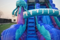 Toboggan aquatique gonflable Méduse d'été, thème océan, toboggan gonflable pour enfants, toboggan gonflable commercial
