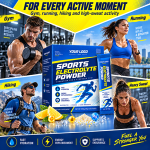 Poudre d'électrolytes essentielle pour les passionnés de sport : restaure l'énergie, récupère l'endurance, rétablit la fonction musculaire, reconstitue rapidement la transpiration perdue - Product Image 3