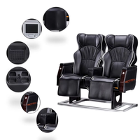 Siège double de luxe pour bus avec table arrière et ceinture de sécurité pour voiture de passagers, sièges de voiture modifiés par le fournisseur