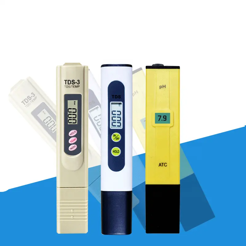 Detector de agua TDS3, Pluma de prueba de calidad del agua, tres teclas, medidor de PH, TDS-3, pantalla digital LED, medidor de temperatura