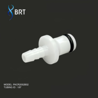 Connecteur mâle à déconnexion rapide en plastique pour montage sur panneau, sans valve, pour raccord de tuyau d'air de 1/8 pouce