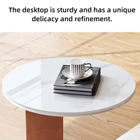 Table basse ronde en bois moderne de luxe, best-seller, base en bois durable, mobilier de salon, écologique, montage facile