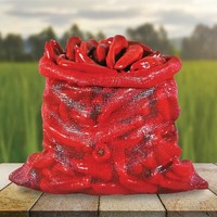 Mesh uiennetjes van plastic, plastic netzakjes voor groenten