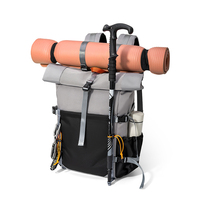 Sac à dos de sport décontracté en nylon imperméable, sac à dos de randonnée multifonctionnel unisexe, organisateur de week-end, sac de voyage extensible