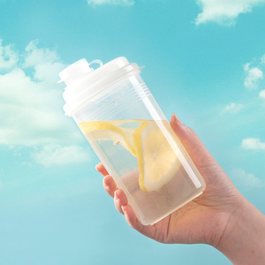 Fitness Shaker <b>Cup</b> <b>Plastic</b> 500Ml With Lemon Slices For Student Travel Use - Product Image 4