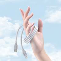 XTAURI AX-106 Cable Trenzado de Nailon Resistente con Protectores de TPU Reforzados, Carga a Baja Temperatura, Compatible con Todos los Teléfonos Móviles