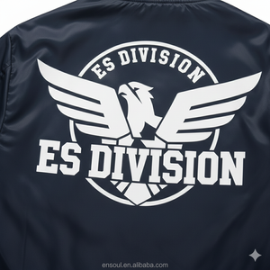 ES <strong>Custom</strong> Embroidered Patchwork Logo Winter Thick Screen Printing Aviator Pilot Retro <strong>MA</strong>-1 Bomber Flight Zipper Jacket Men - Product Image 4