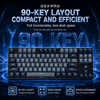 F90 Optische Schakelaar Gaming-toetsenbord 90 toetsen RGB-achtergrondverlichting USB Bedraad mechanisch toetsenbord voor desktop-pc Gamer Computer Laptop