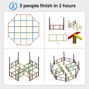 Jaula Octagonal Estándar UFC para MMA con Diseño de Logotipo Personalizado para Academias de Artes Marciales y Lugares de Competición - Product Image 4