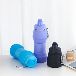 Wholesale High Temperature Resistant Silicone <b>Sports</b> Drink Travel Portable Foldable <b>Water</b> <b>Bottle</b> - Product Image 3