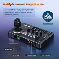 Controlador de Cámara PTZ FoMaKo PoE con Pantalla LCD de 3 Pulgadas, Joystick 4D para Iglesia, PELCO D/P RS232 RS485 (Sin Licencia NDI) KC606