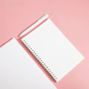 Stocked A4 A5 Size White Paper Cover Sublimation Blanks Customized Colors 360 Lay-Flat Spiral <b>Notebook</b> Journal - Product Image 3