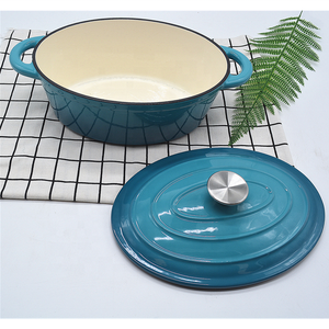 Vente flash eBay : Ensemble <span class=keywords><strong>de</strong></span> casseroles en fonte émaillée <span class=keywords><strong>de</strong></span> forme ovale, couleur verte - Product Image 2